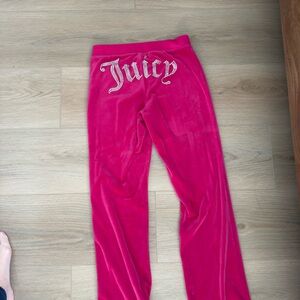 Juicy Couture Fuchsia Velour Trousers